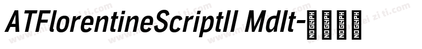 ATFlorentineScriptII MdIt字体转换